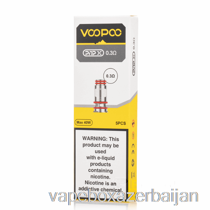 E-Juice Vape VOOPOO PnP-X Replacement Coils 0.3ohm PnP-X Coils